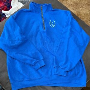 Warehouse Royal Blue Half-Zip Sweatshirt